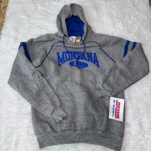 Jerzees By Russell Mens Montana XXl Gray Blue Graphic Hoodie Sweatshirt Size M